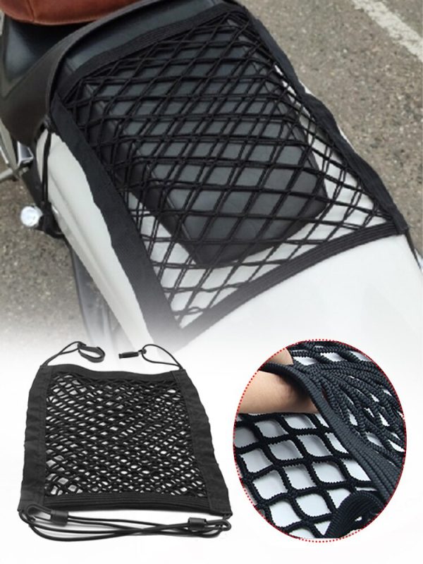 25x30cm bagagem da motocicleta net gancho hold bag malha de bicicleta